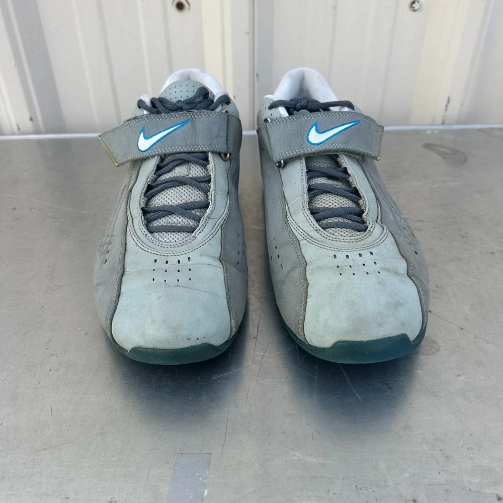 Nike Air Zoom 2007 Grey‎ Blue Low Top Athletic Sneakers 309296-011 Mens Size 14